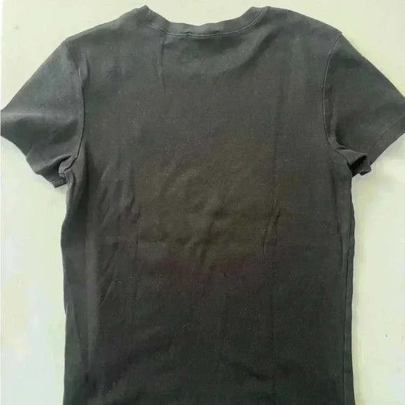 RAPLH LAUREN women’s black classic cotton crew neck short sleeve L preppy tennis - Picture 6 of 7